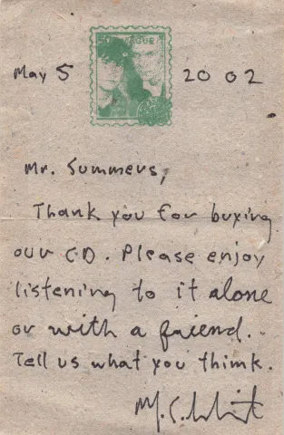 Note from Matmos