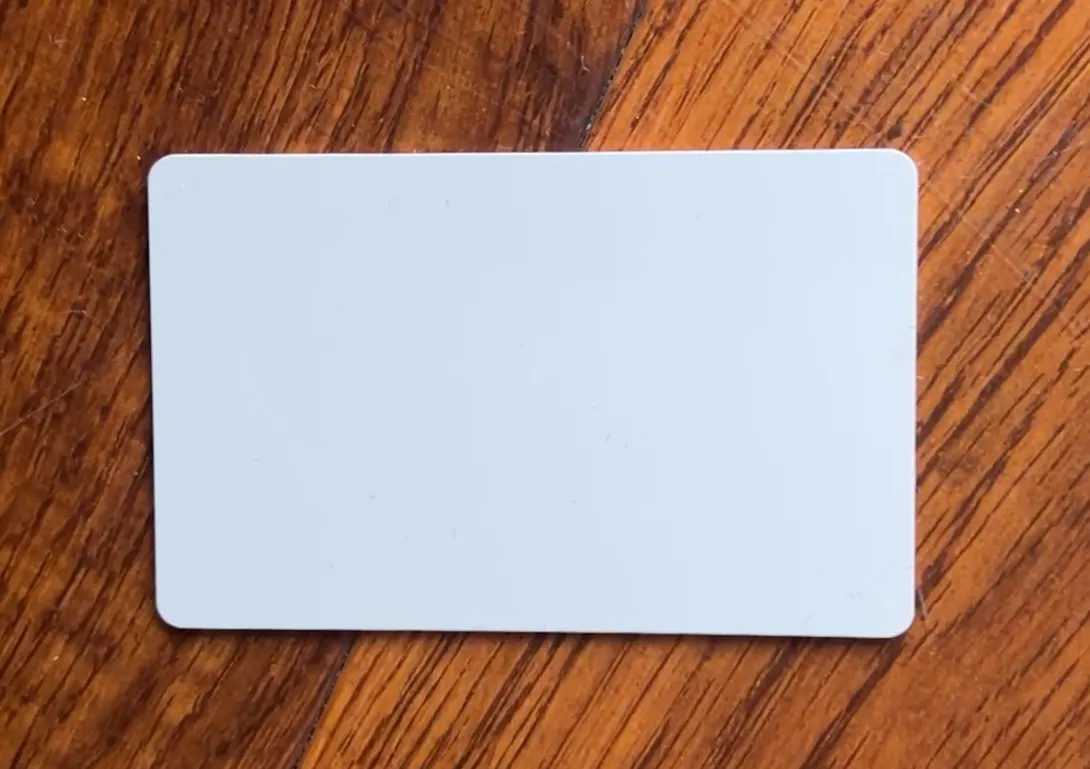 a blank music card